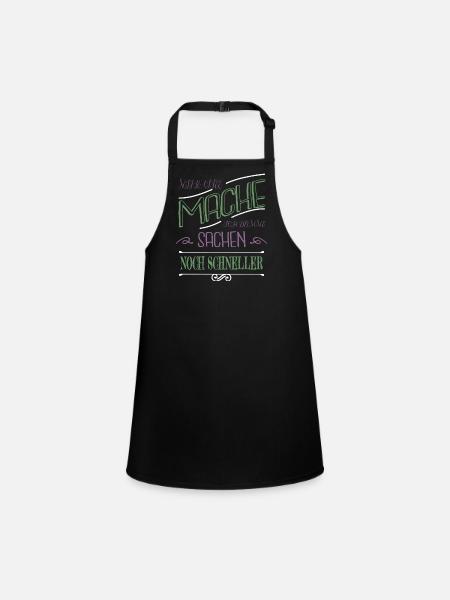 Bureau Humour Bureau Tasse Café Buveur De Café - Tablier Enfant - noir - Devant