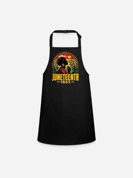 Célébration du Juneteenth : 19 juin 1865, Liberté - Tablier Enfant - noir - Devant