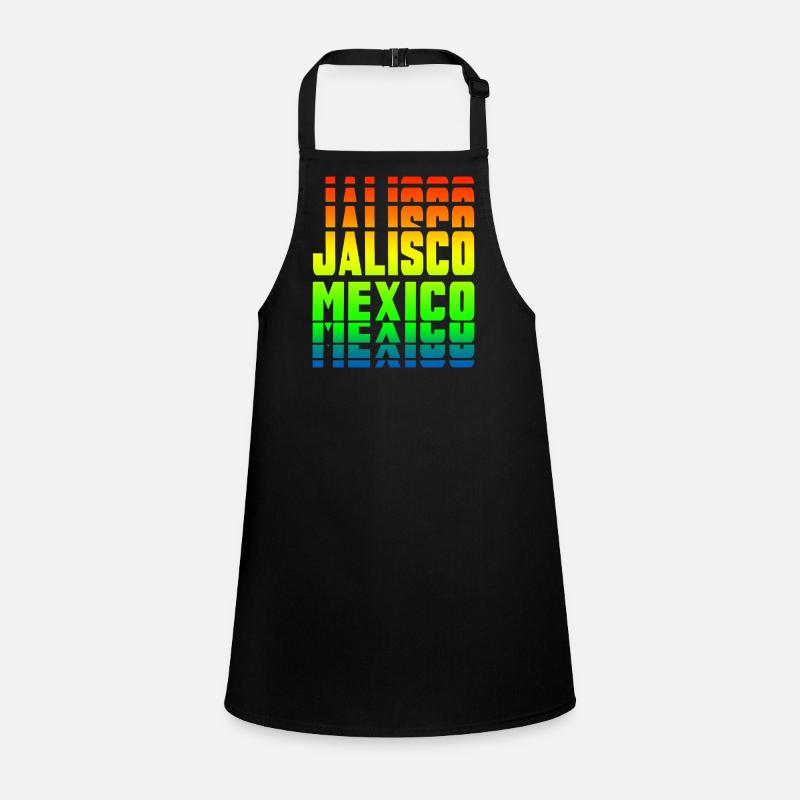 Jalisco Mexiko Regenbogen Design Schürze für Kinder