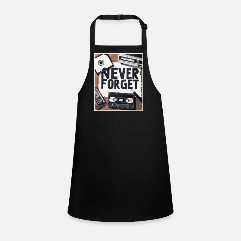 Never Forget Computer Gamer Old School Very Funny Children's Apron