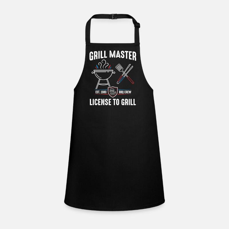 Grill Master Lizenz zum Grill Schürze für Kinder