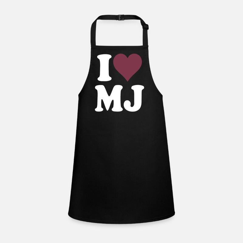 J’adore le design classique de cœur bourgogne Tablier Enfant