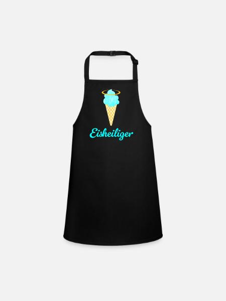 Fan d’été de glace glace Glace Halo - Tablier Enfant - noir - Devant