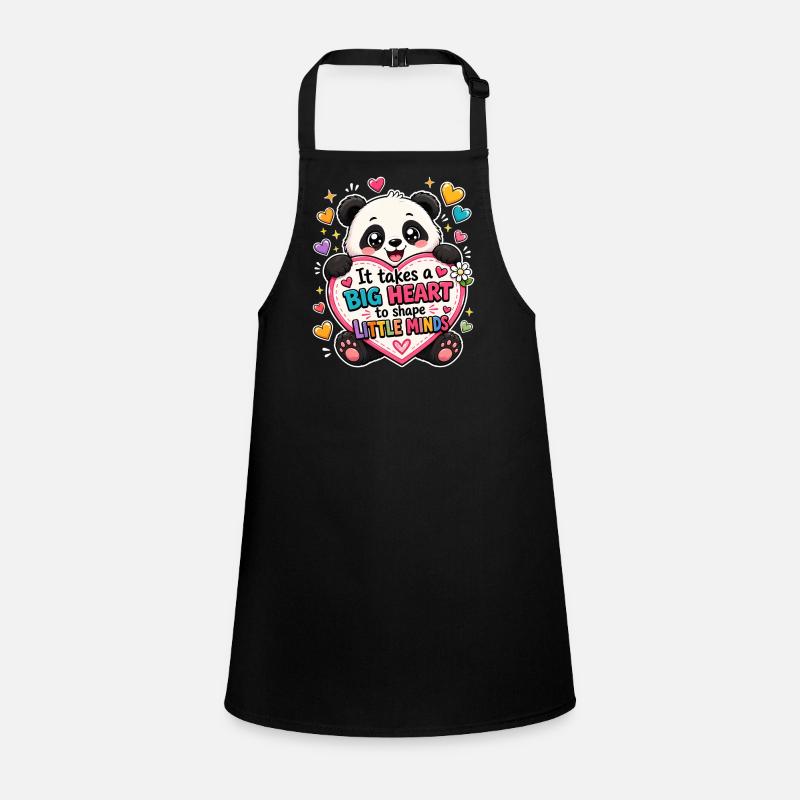 Big Heart Little Minds - Panda Teacher Educator Children's Apron