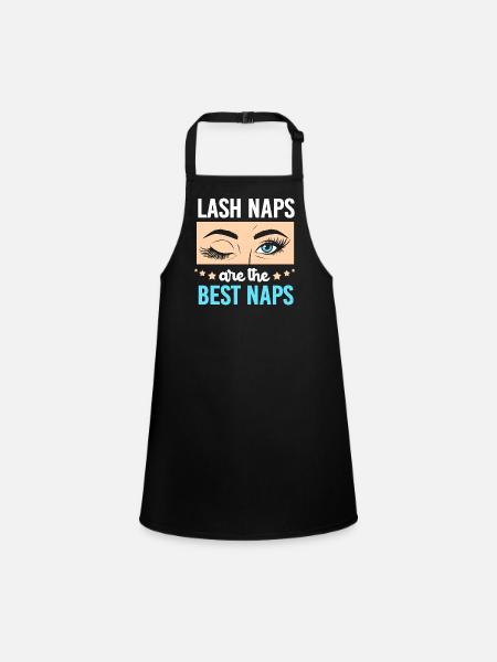 Make-up Cosmetics Beautician - Children's Apron - black - Front