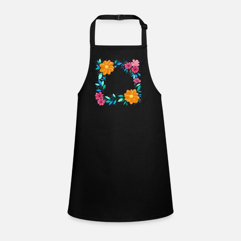 Couronne de fleurs aux couleurs vives Tablier Enfant