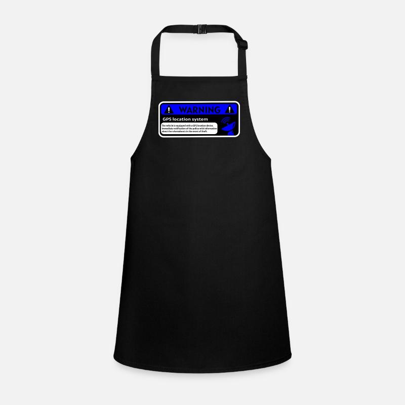 GPS alert and vehicle location Children's Apron
