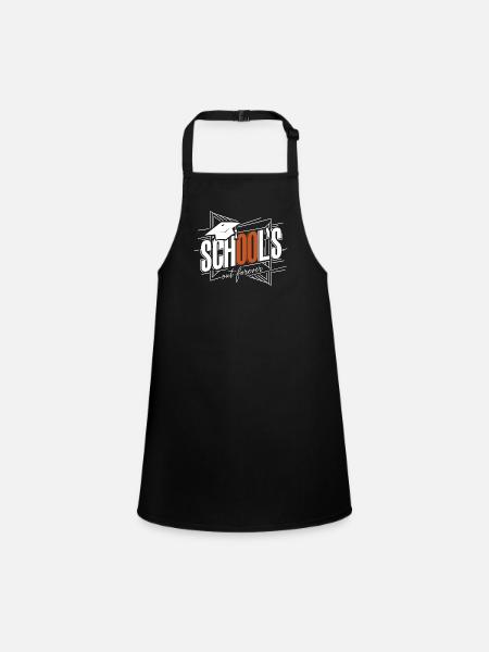 Schulabschluss Abschlussfeier School`s Out Forever - Children's Apron - black - Front