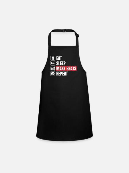 Beat Maker Beat Creator Music Producer - Children's Apron - black - Front