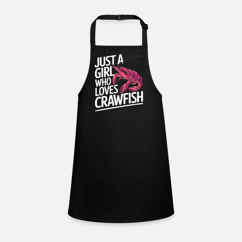 Langusten Krabben Garnelen Meeresfrüchte Schürze für Kinder