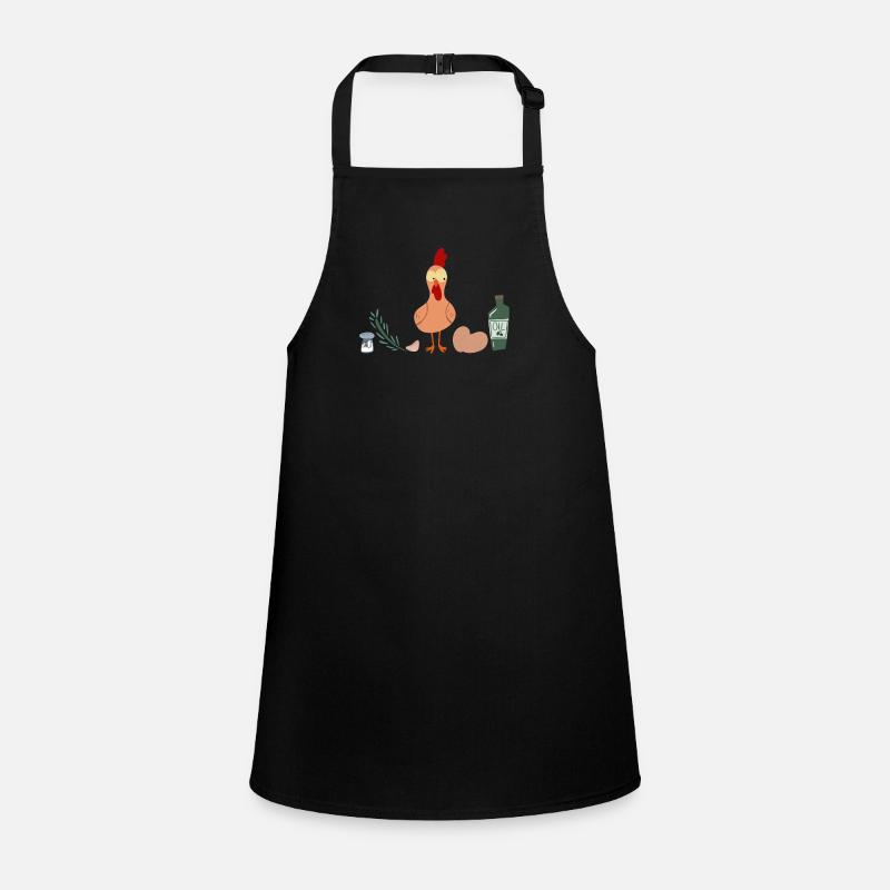 When You Make - Chicken Edition - Children's Apron - black
