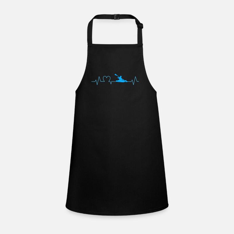 Kayak Heartbeat Gift for Kayaker Children's Apron