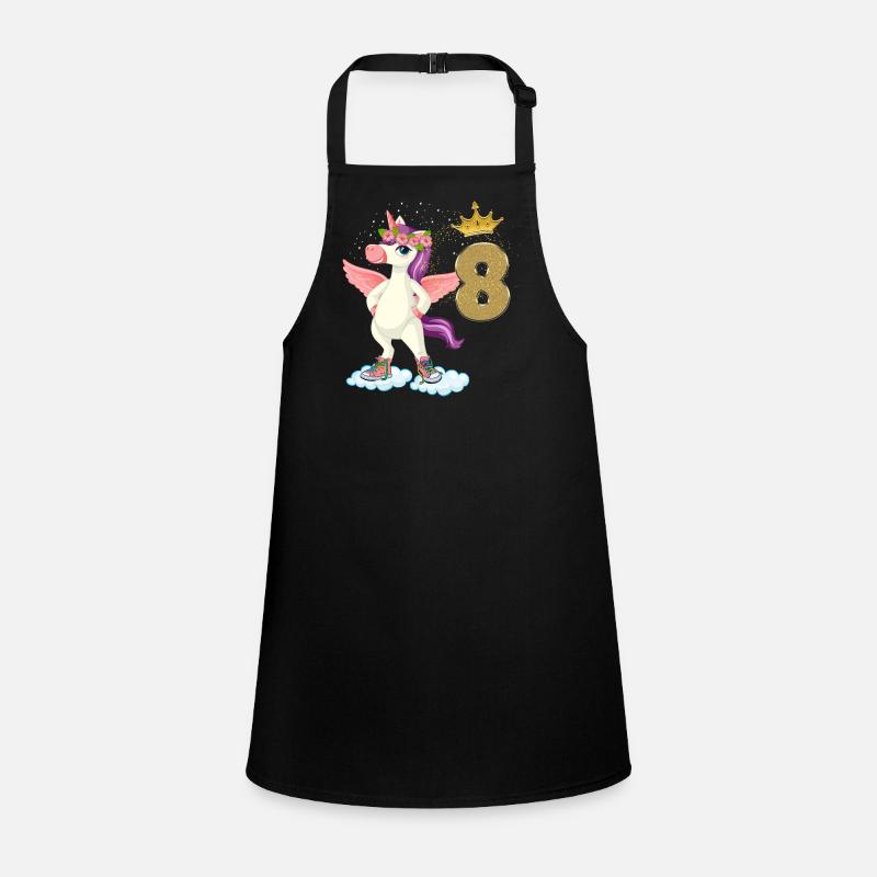 Licorne anniversaire 8 ans Tablier Enfant