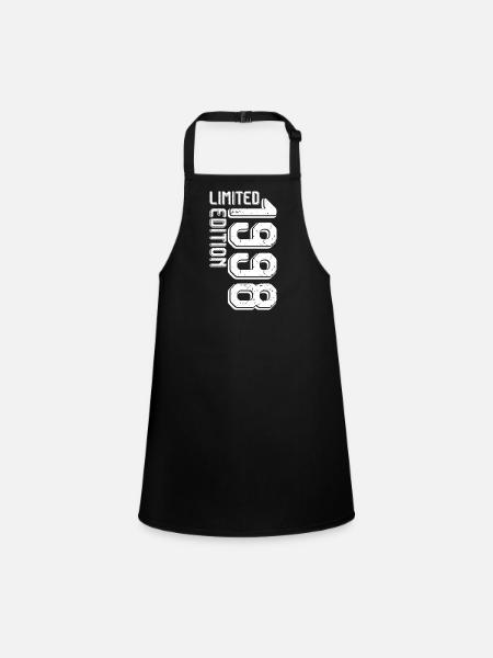 Limited Edition Block Glyphs - Children's Apron - black - Front