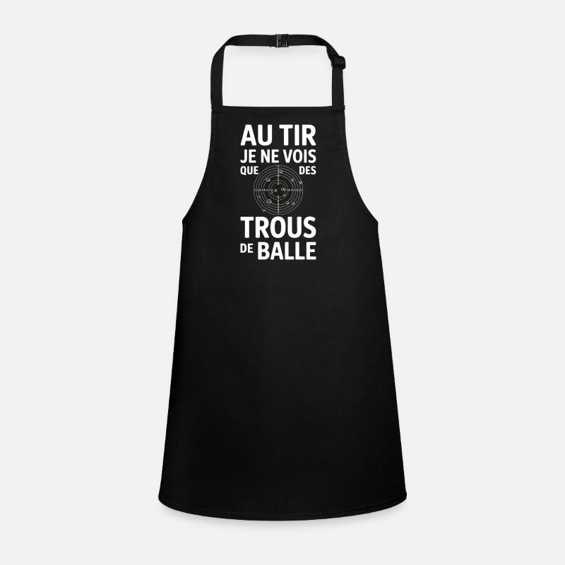 When shooting I only see humorous bullet holes Children's Apron