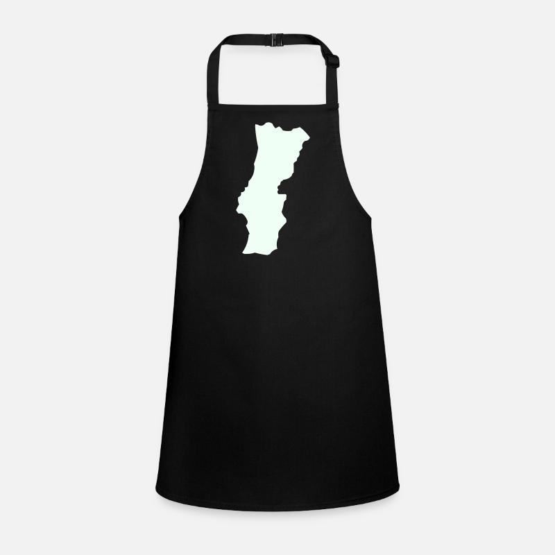 Graphique de silhouette du Portugal Tablier Enfant