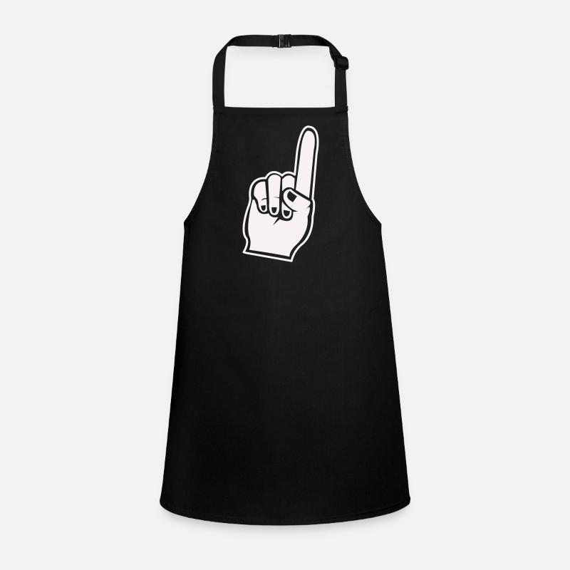 Fan Hand Zeigefinger Icon Schürze für Kinder