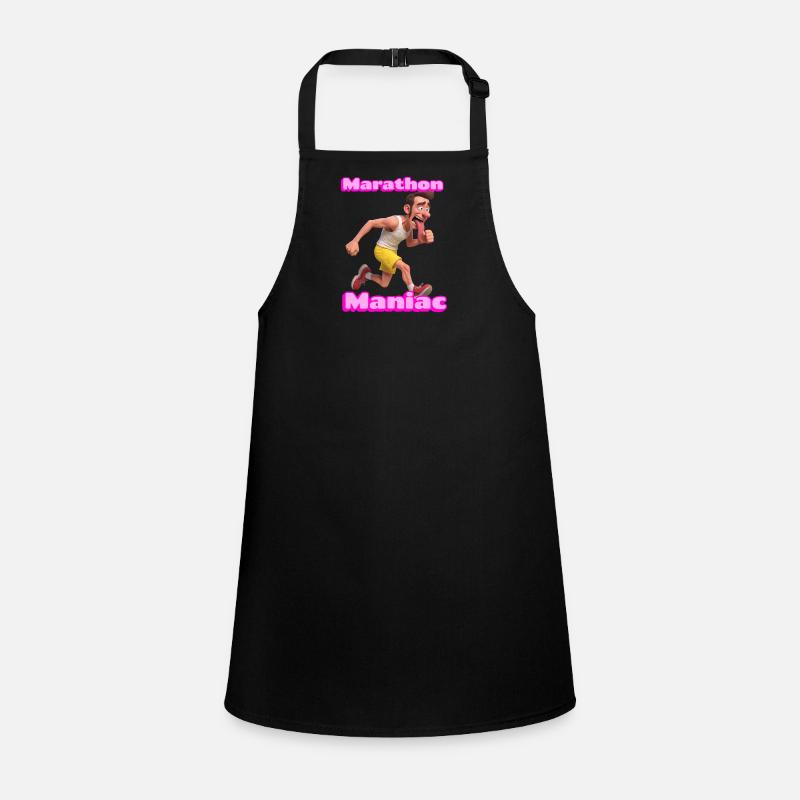 Marathon Maniac Coureur de dessins animés Tablier Enfant