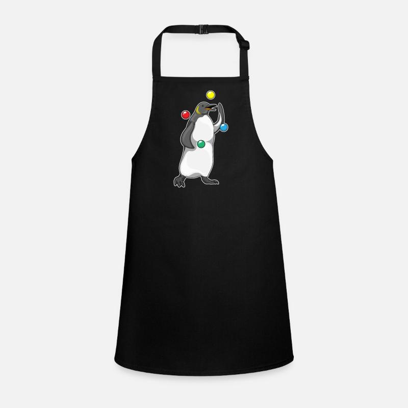 Pinguin Jongleur Jonglieren Schürze für Kinder