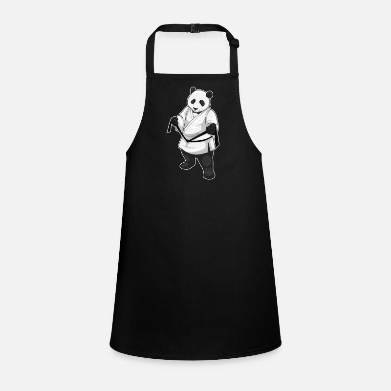 Panda Karaté Arts Martiaux Tablier Enfant