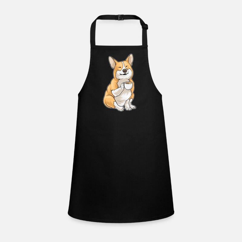 Corgi Kaffee Tasse Schürze für Kinder