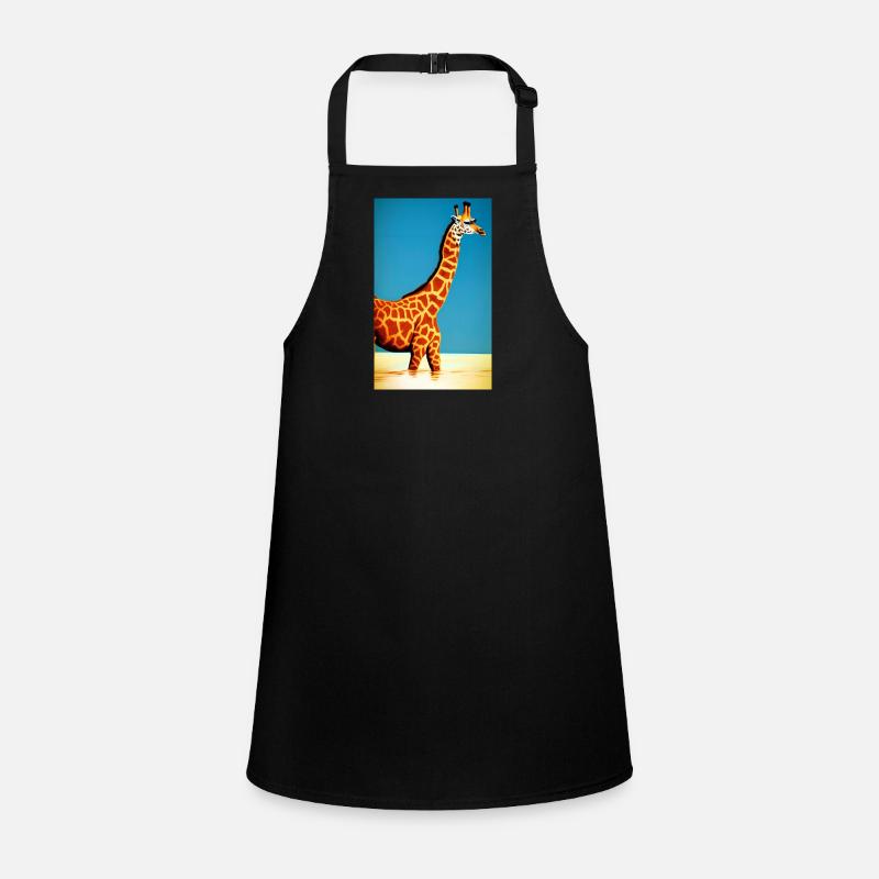 Coole Comic Zeichnung Giraffe Giraffa Schürze für Kinder