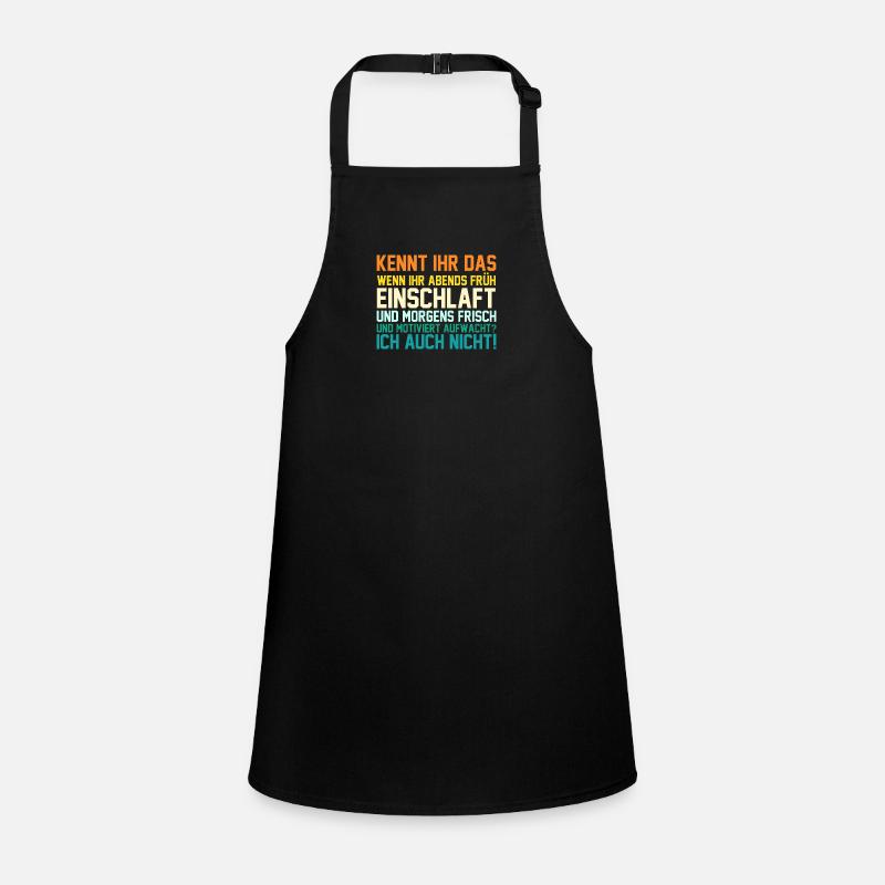 Lazy late riser motivation Children's Apron