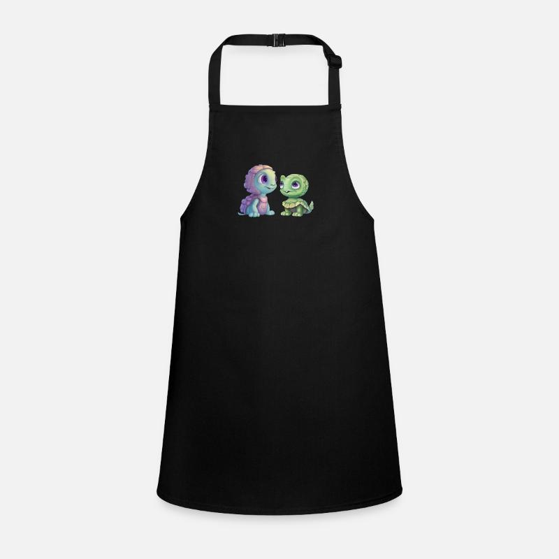 Green Alien Turtle Fusion Children's Apron