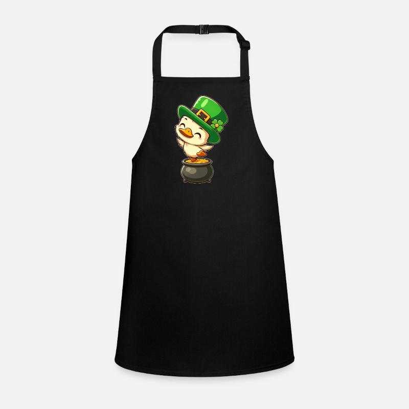 Doux Chapeau Haut de Nuit De La Saint-Patrick Clover Or Tablier Enfant