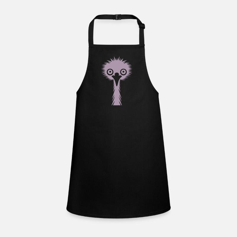 Silhouette gracieuse : émeu et autruche en silhouette Tablier Enfant