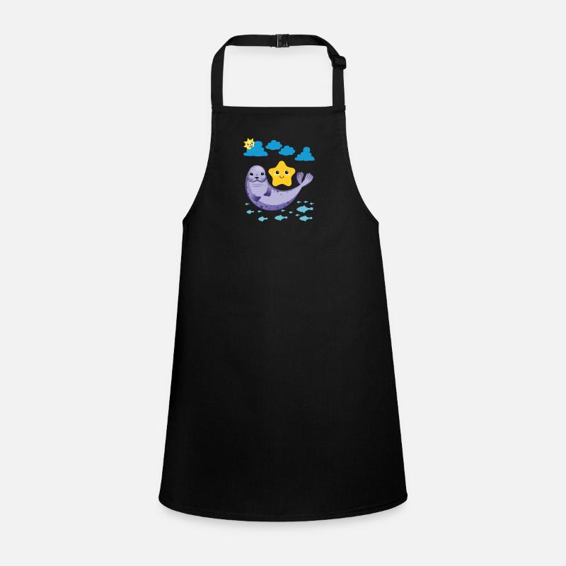 Petit phoque Poisson Soleil Étoile de mer Tablier Enfant