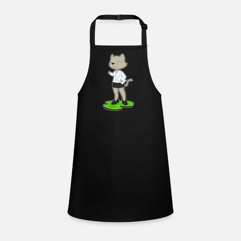 Cat Secretary Note Children's Apron