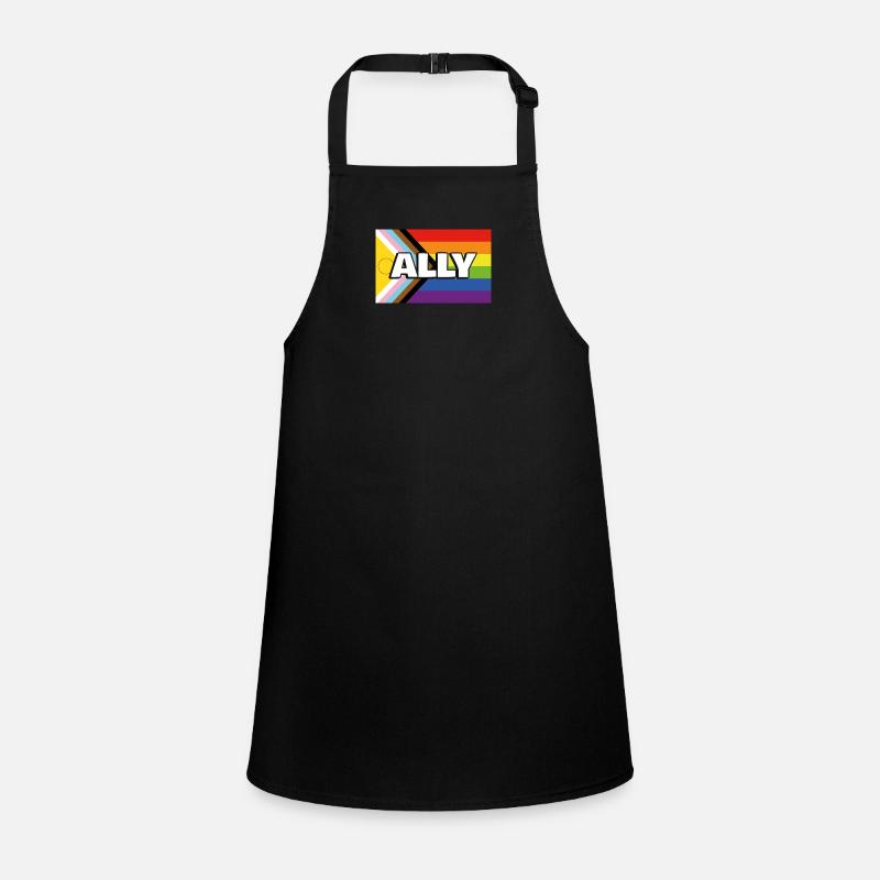 Pride Ally Inclusive Pride Progress Flag Children's Apron