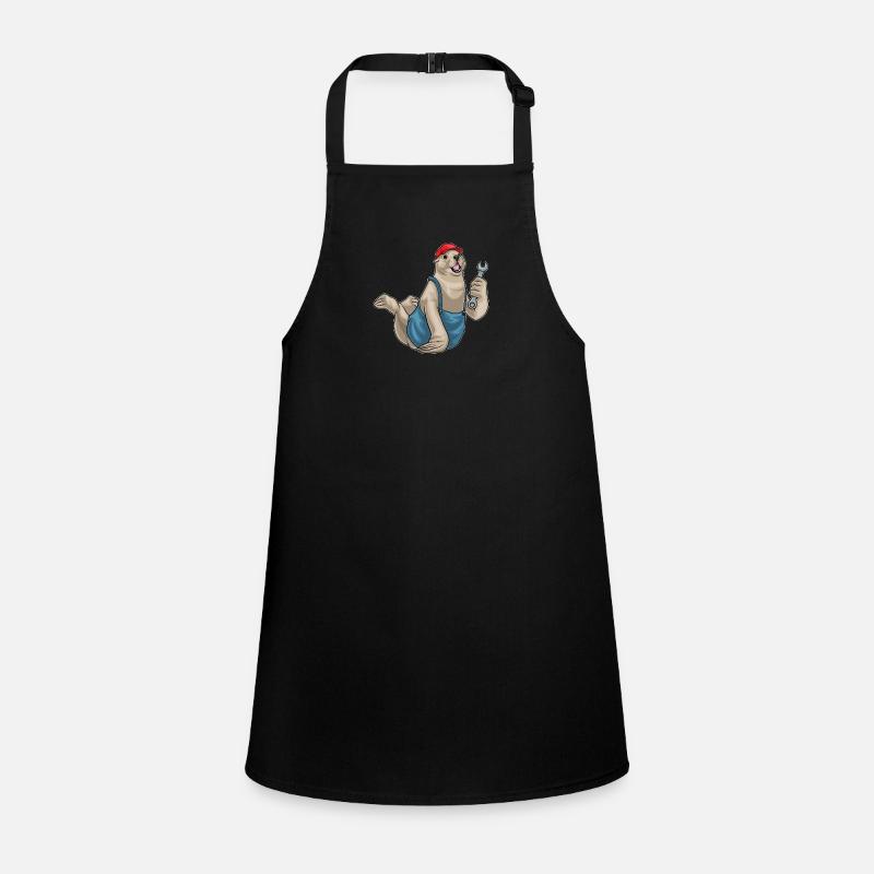 Seal Mechanic Wrench Children's Apron