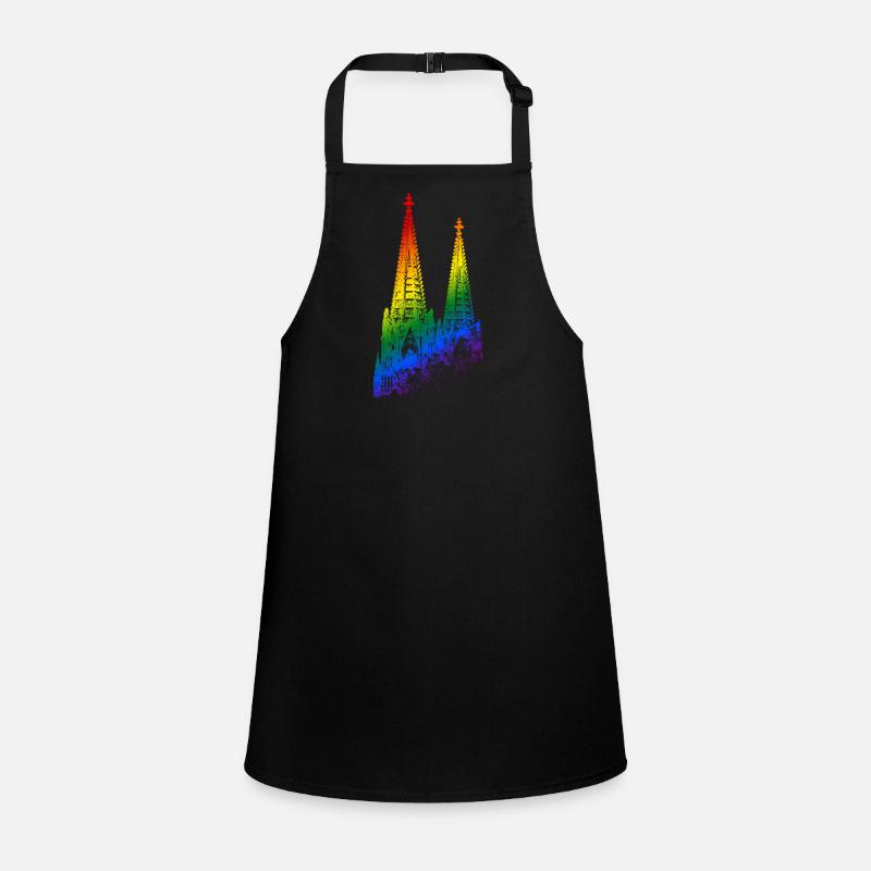 Cologne Cathedral LGBTQ Pride Rainbow Silhouette Cologne Children's Apron