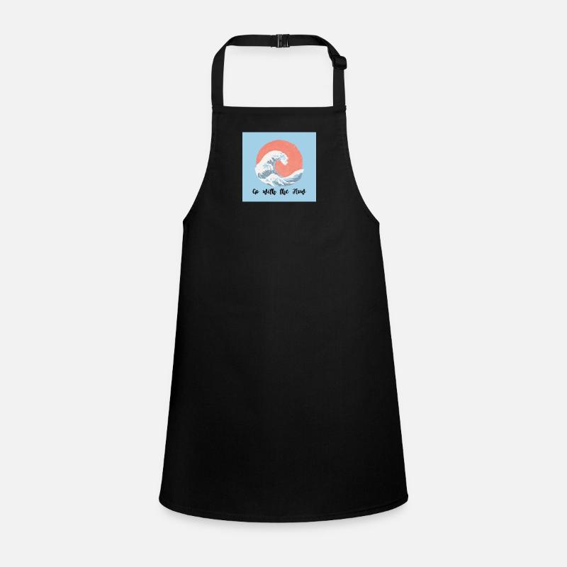 Vagues de la mer avec dicton motivant Tablier Enfant