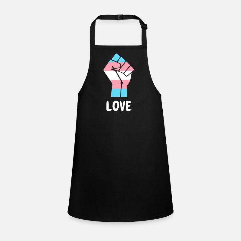 Liebe Trans Pride Faust Design für Equality Schürze für Kinder