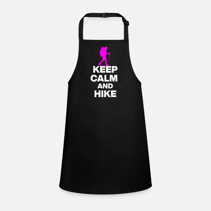 KEEP CALM AND HIKE ON, WANDERLUST, GESCHENK 🚶 Schürze für Kinder