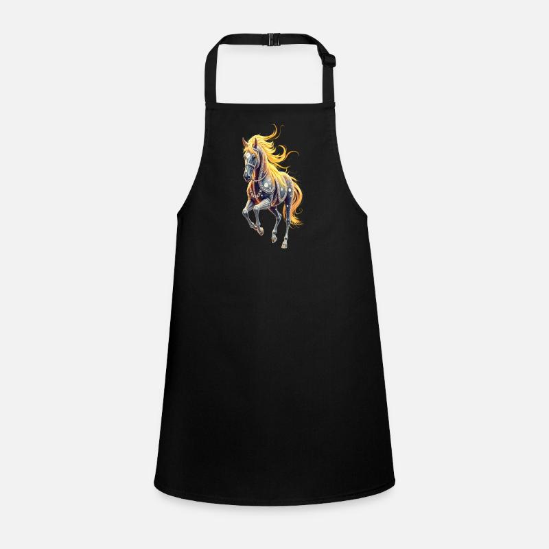 Star steed with golden mane Children's Apron
