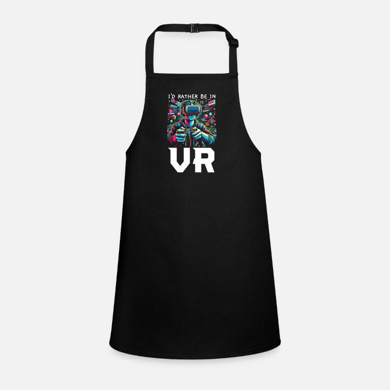 vr gamer vr gaming video game player nerd Children's Apron