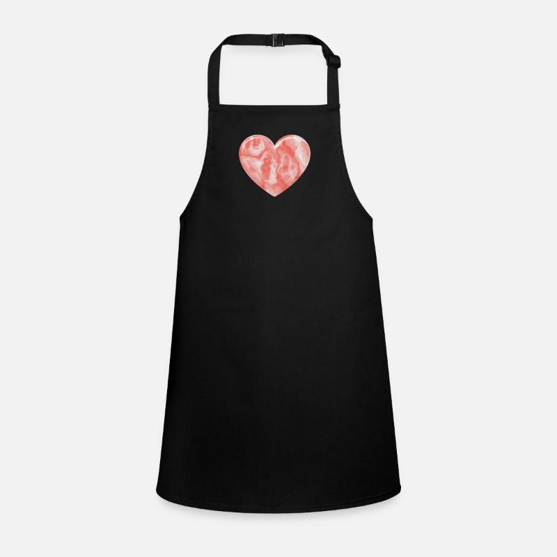 Pink Marble Heart Children's Apron