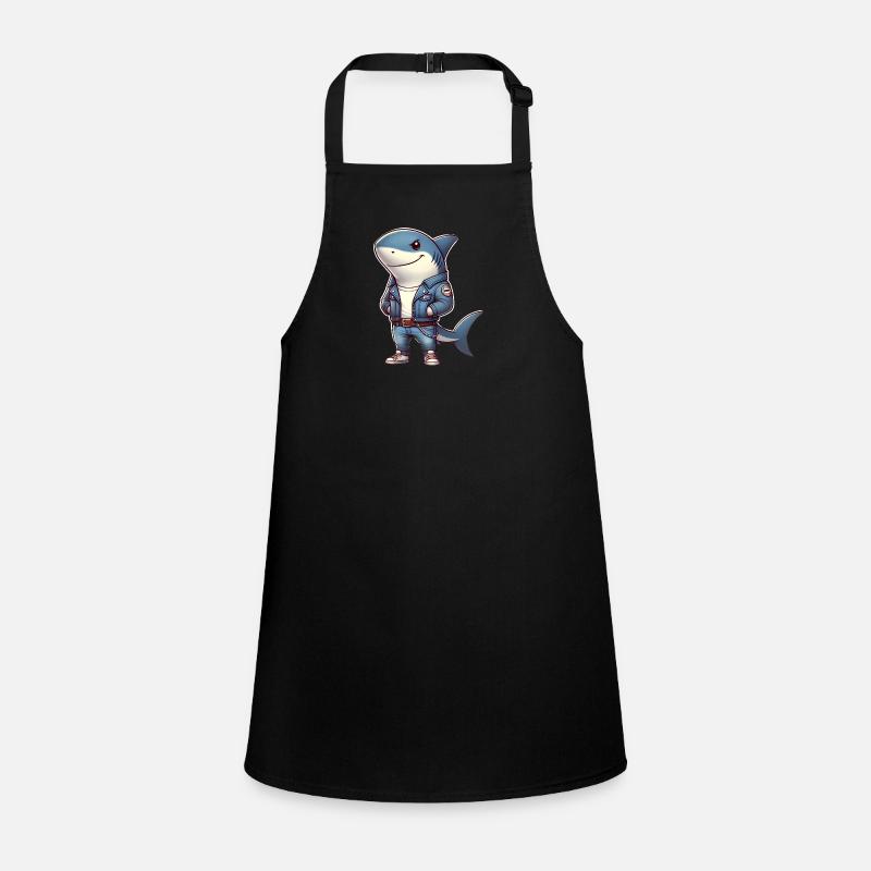 Cool Shark dans un design de veste en jean Tablier Enfant