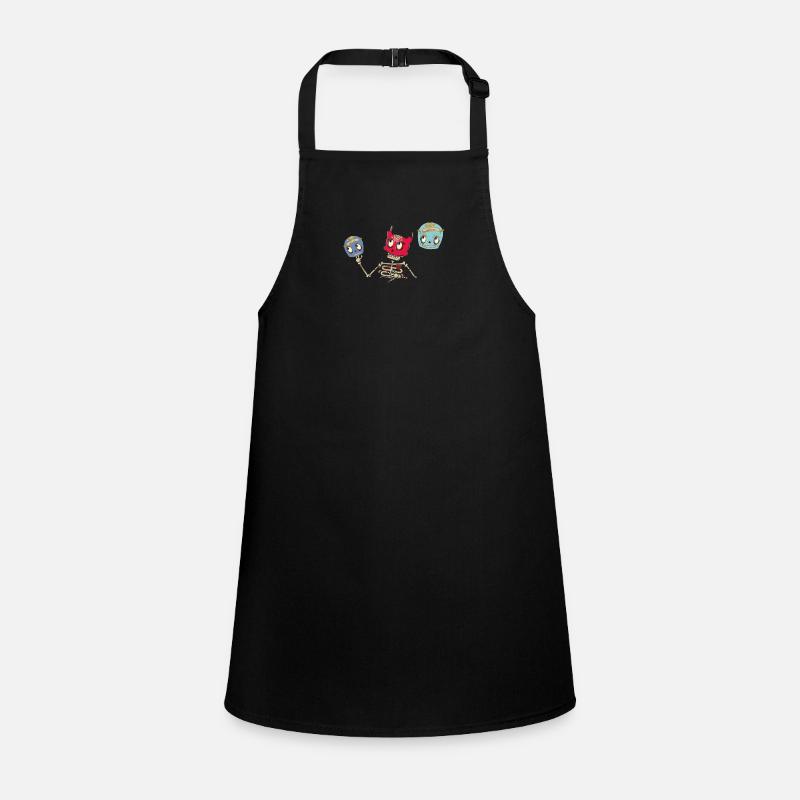 monster,skull,Mexican mask, flowers, Children's Apron