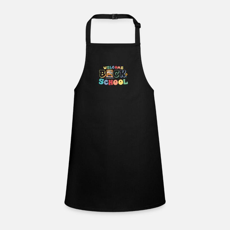 Welcome Back to School for Cute Funny School Bus Children's Apron