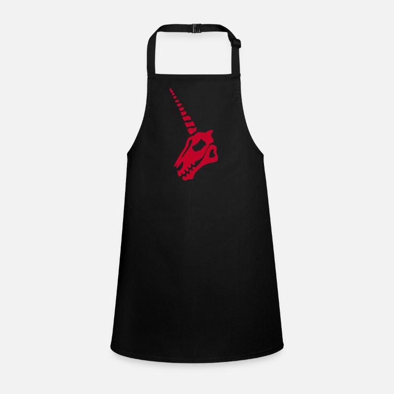 Crâne de licorne rouge Tablier Enfant