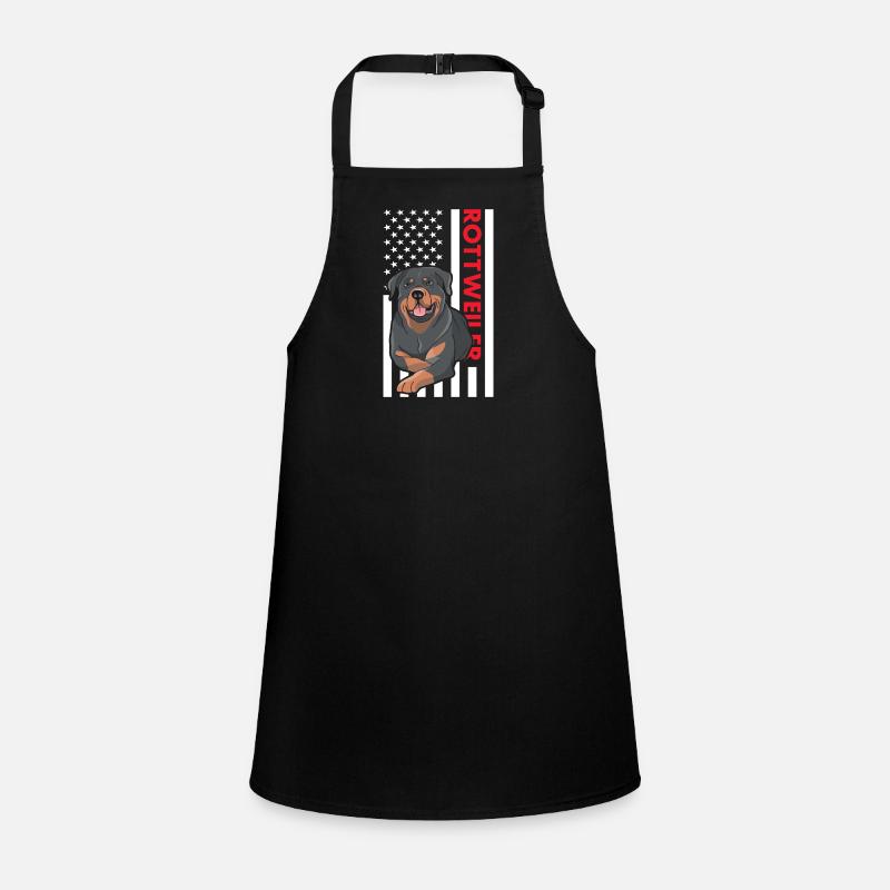 Drapeau américain Rottweiler Tablier Enfant