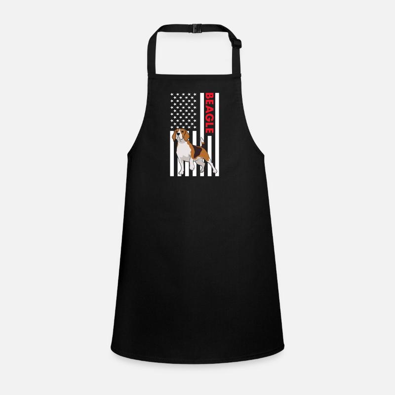 Beagle Us Flag Children's Apron