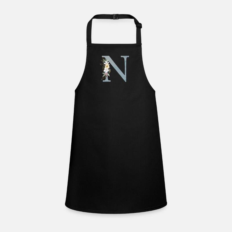 Spring Flowers Monogram N Children's Apron