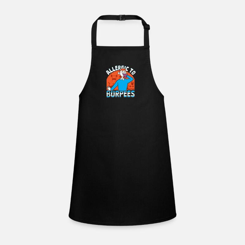 Burpees training, squat, cardio training Children's Apron