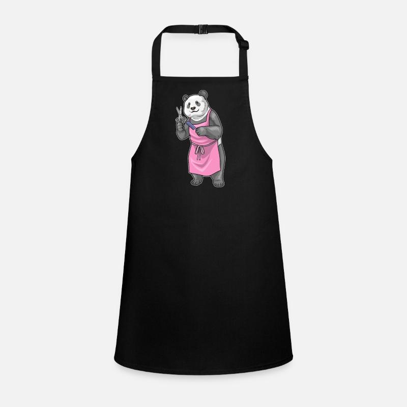 Panda Friseur Schere Kamm Schürze für Kinder